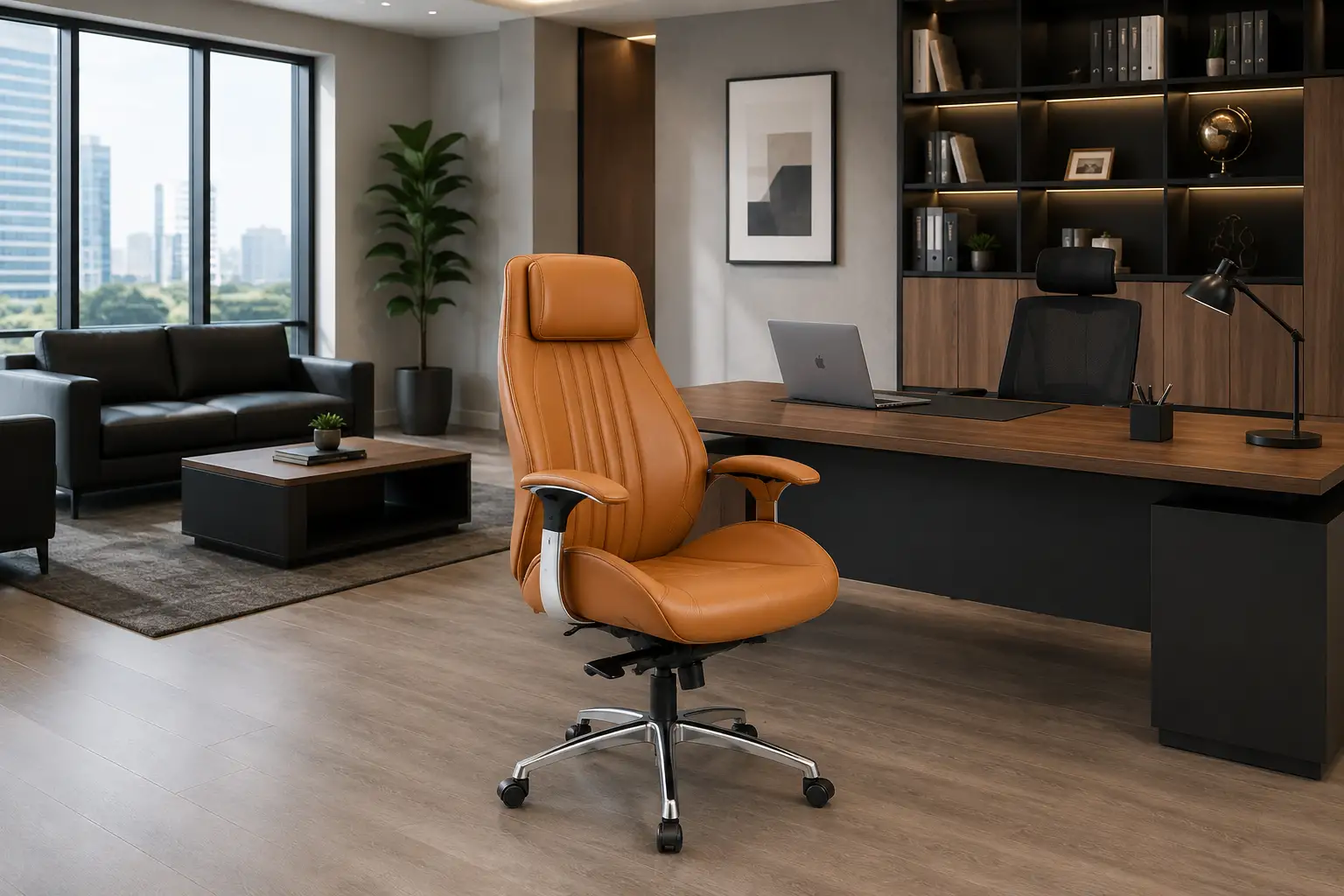 High Back Leather Chair